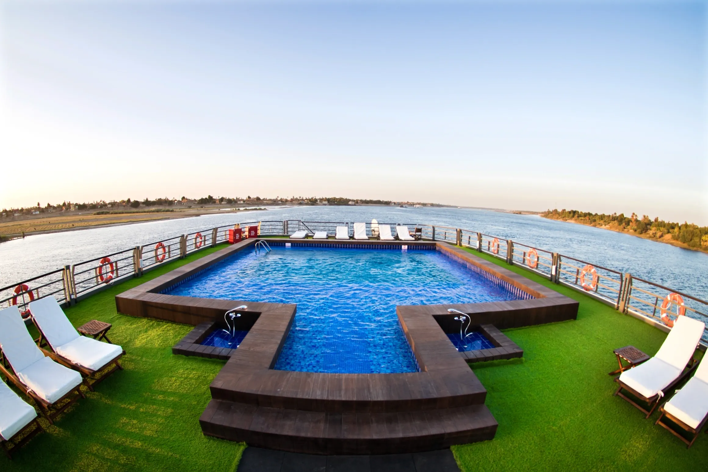 Sun deck of the Concerto II Nile Cruise Nile cruise